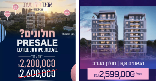 התחדשות עירונית במבחן: אב-גד מצטרפת למגמת הורדת המחירים באיזורי ביקוש