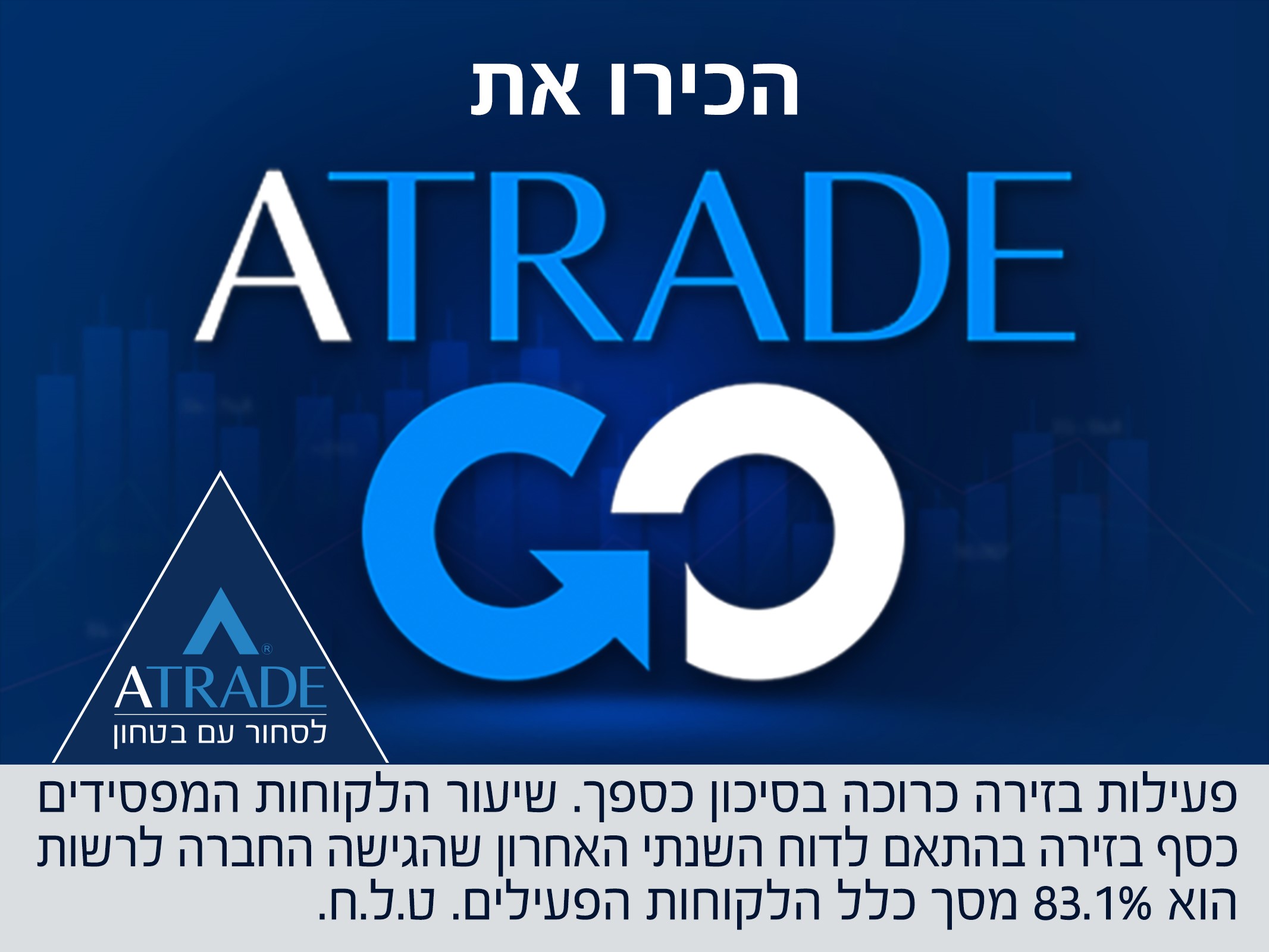 ATRADEGO אפליקציית המסחר העצמאי בשוק ההון מבית ATRADE מקבוצת AVATRADE הבינלאומית